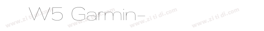 華康黑體W5 Garmin字体转换